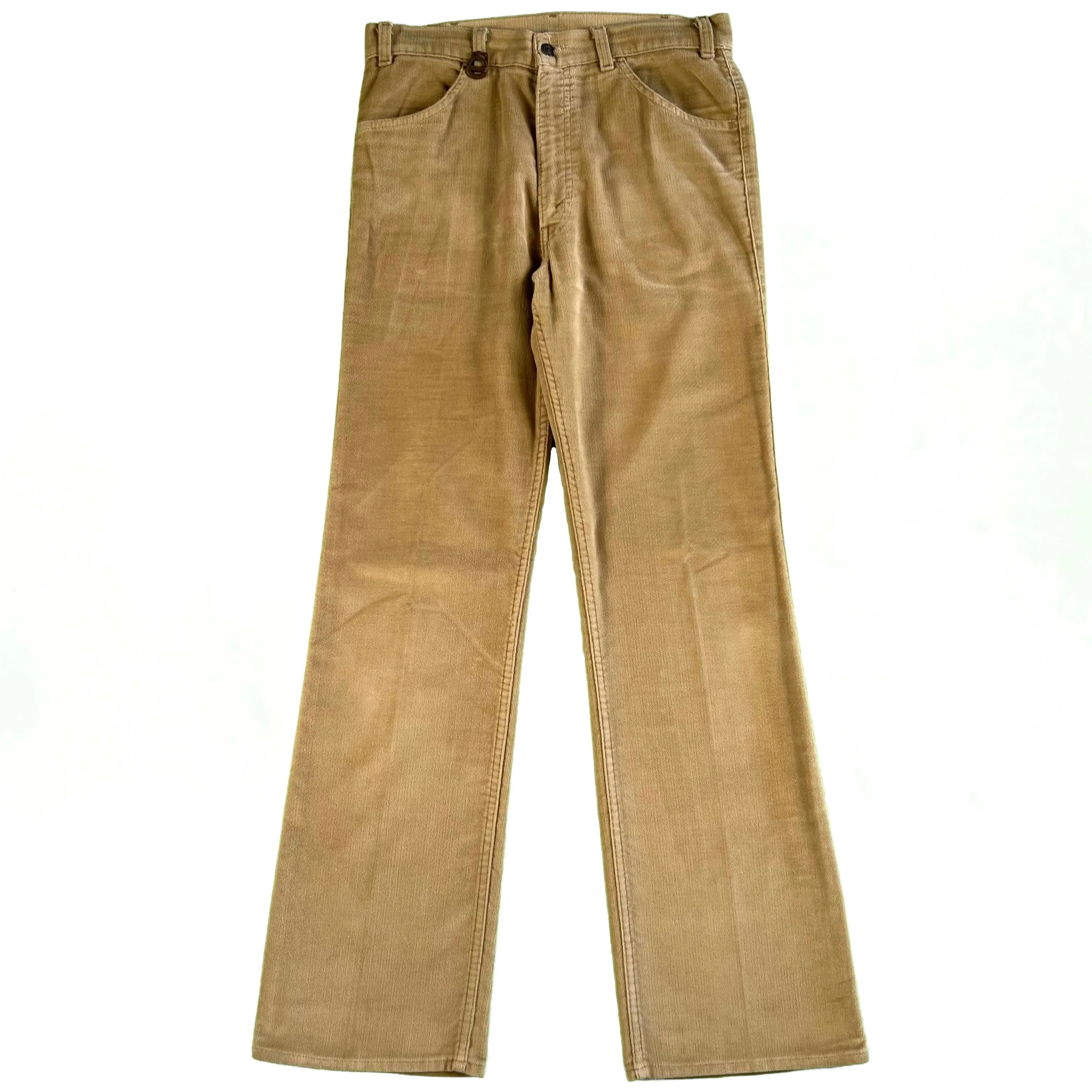 70s Tan Levi's Velour Flares- 31x32.5