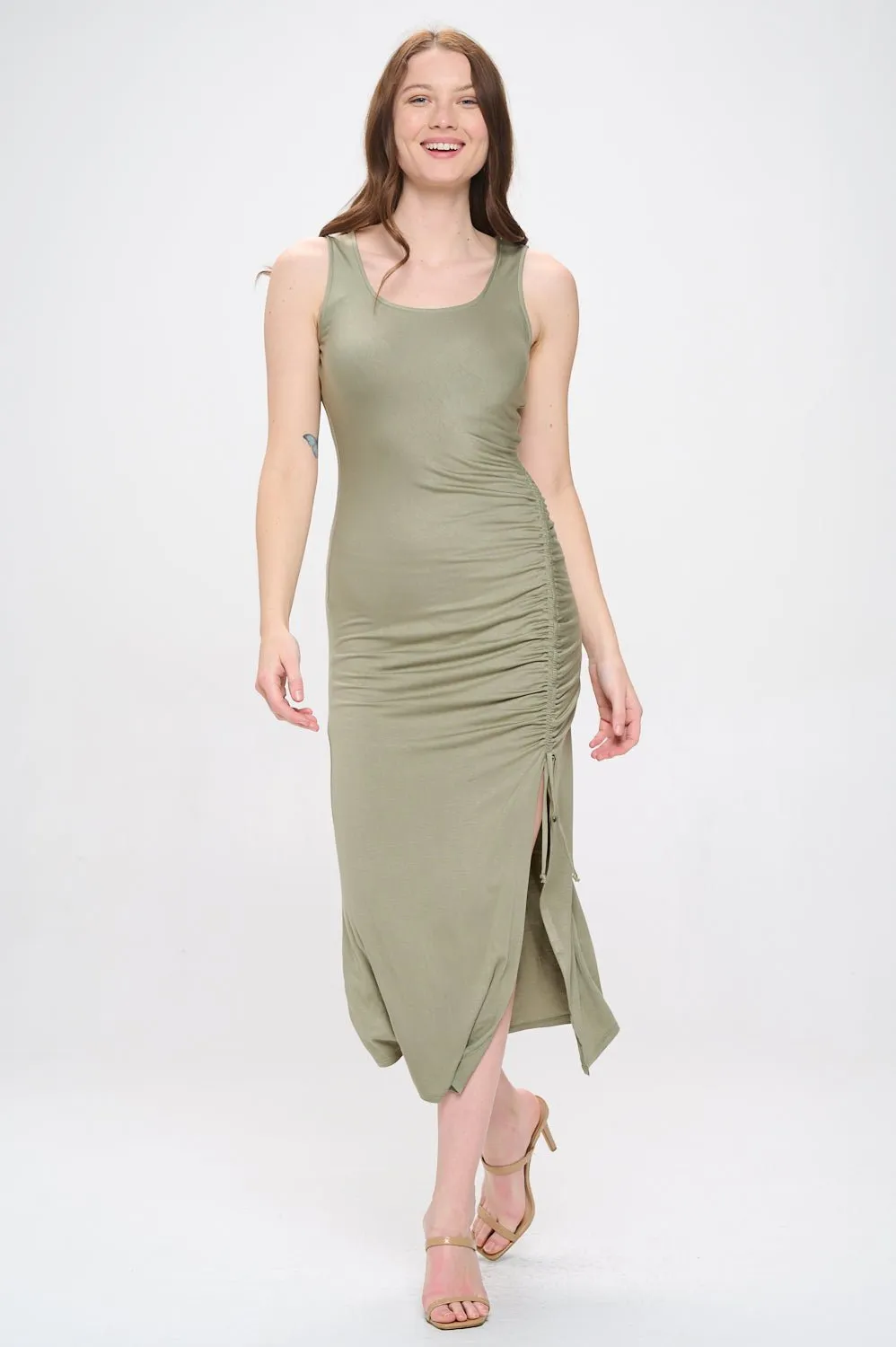 Adalyn Ruched Tank Dress