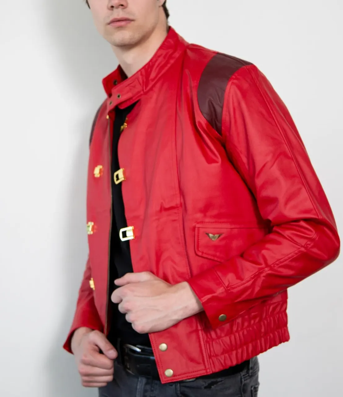 Akira Kaneda Red Leather Jacket