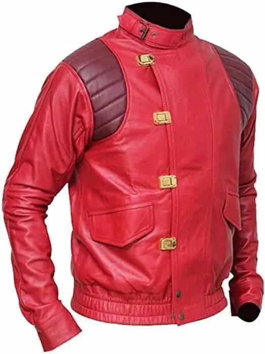 Akira Kaneda Red Leather Jacket