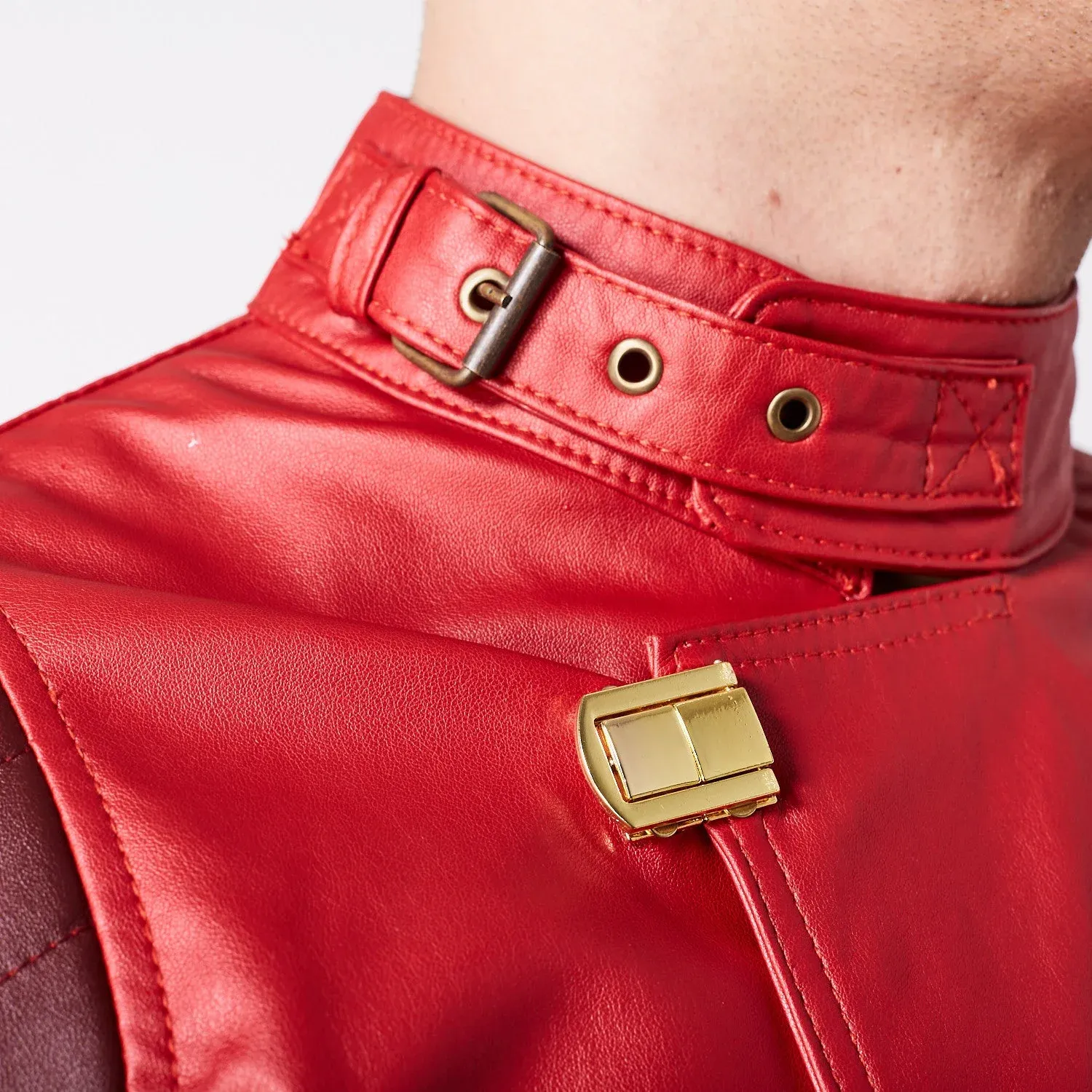 Akira Kaneda Red Leather Jacket