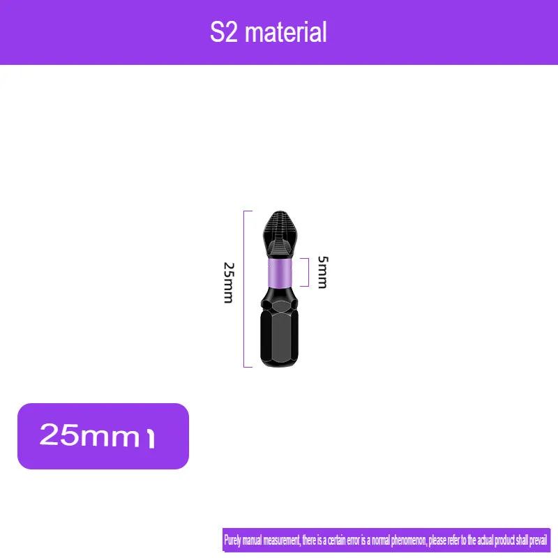 Anti-slip bit S2 material high quality phosphate black cross electric drill magnetic wind bit bit