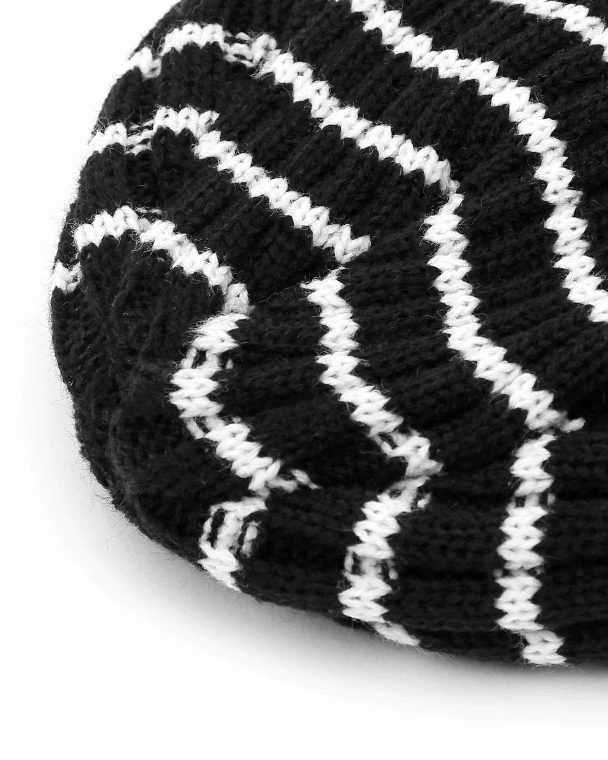 BEANIE / PIN STRIPE / BLACK