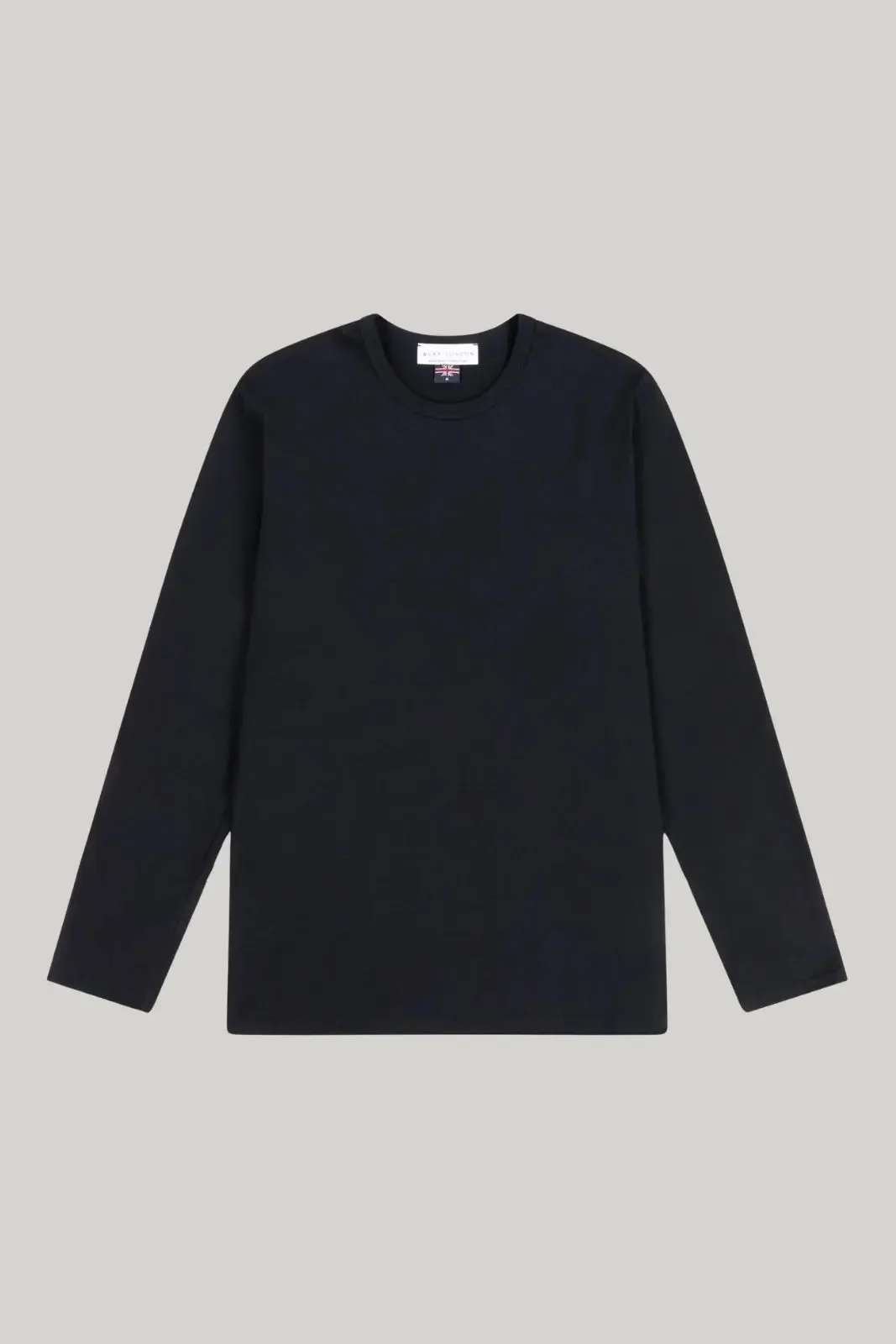 Bevis Long Sleeve Cotton t-shirt -Black