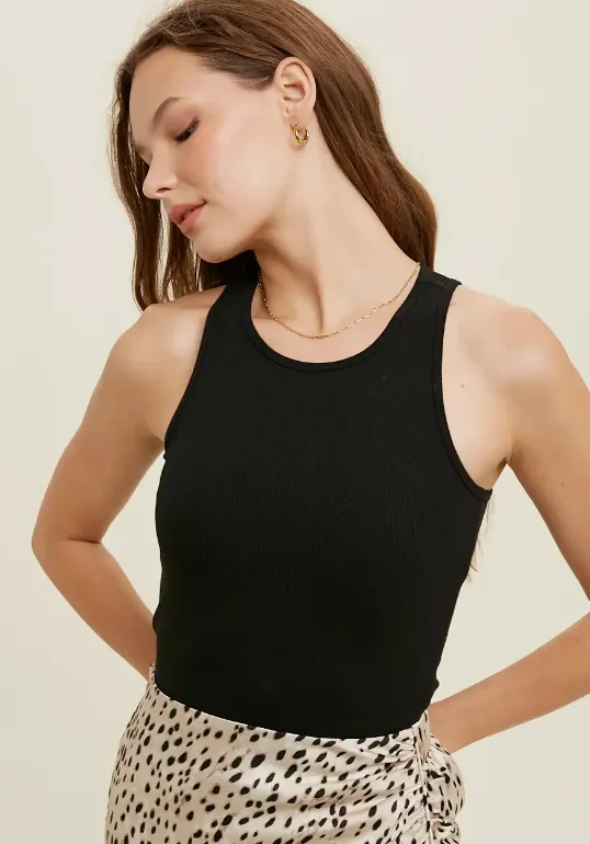 Bra Inserted Crop Tank