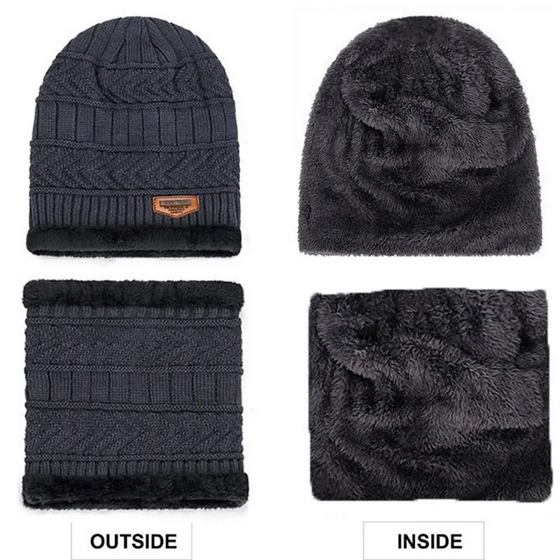 Cap Thick Wool and Warmer Neck