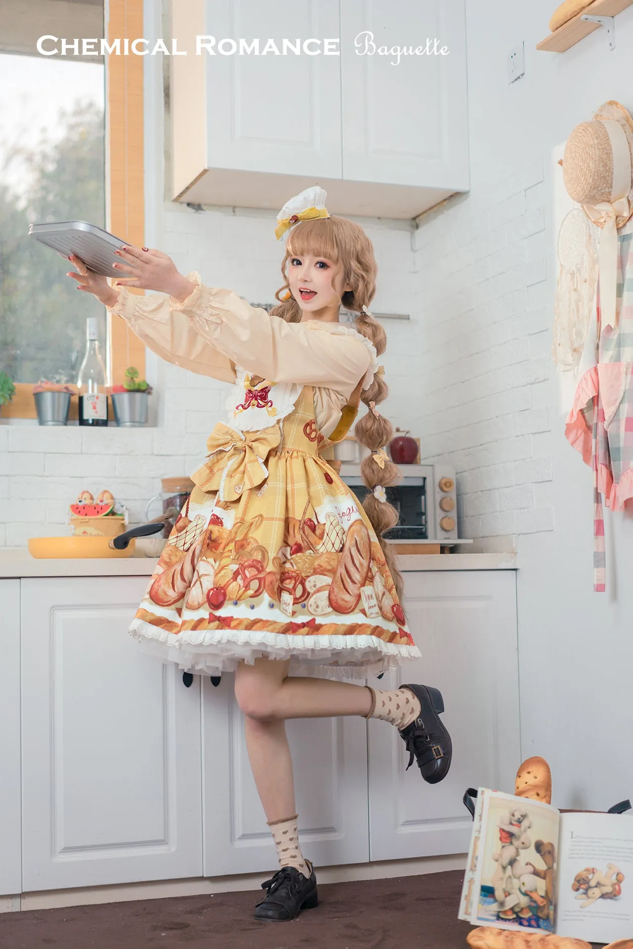 Chemical Romance~Bread New Out of the Oven~Elegant Lolita Salopette Dress