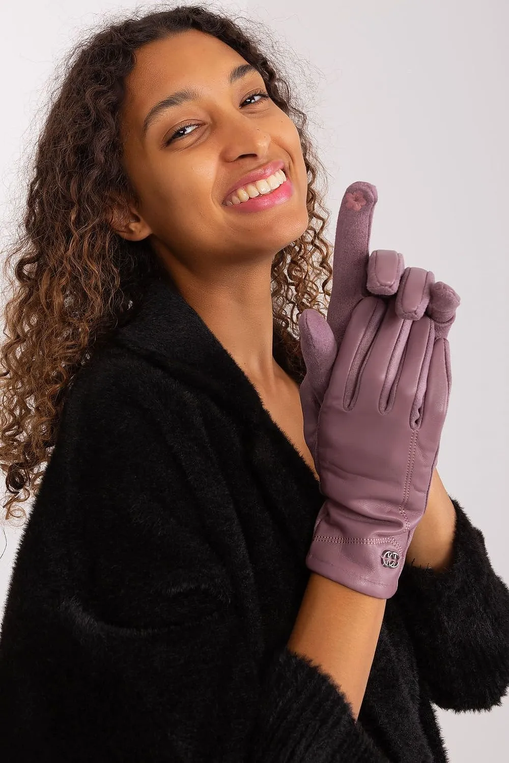 Chic Insulated Floral Touchscreen Gloves for Women