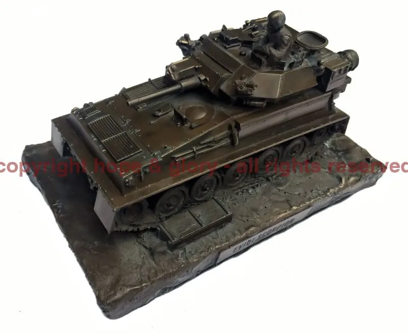 CVR (T) Scorpion FV101 Cold Cast Bronze Armoured Vehicle