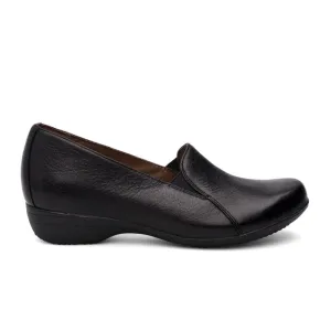 Dansko Farah Slip On (Women) - Black Milled Nappa