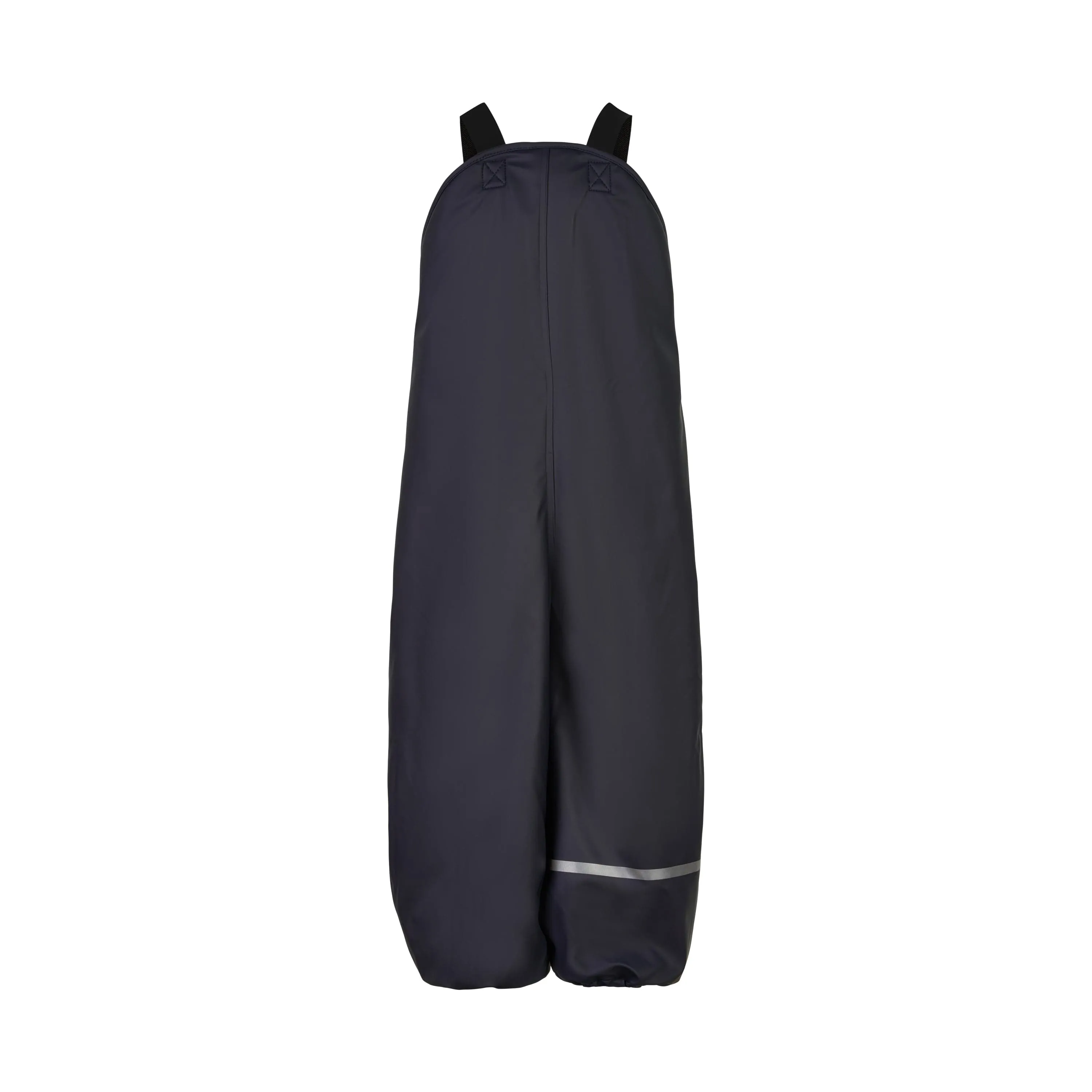 Eco Bibbed Rain Pant, Fleece Lined: Navy