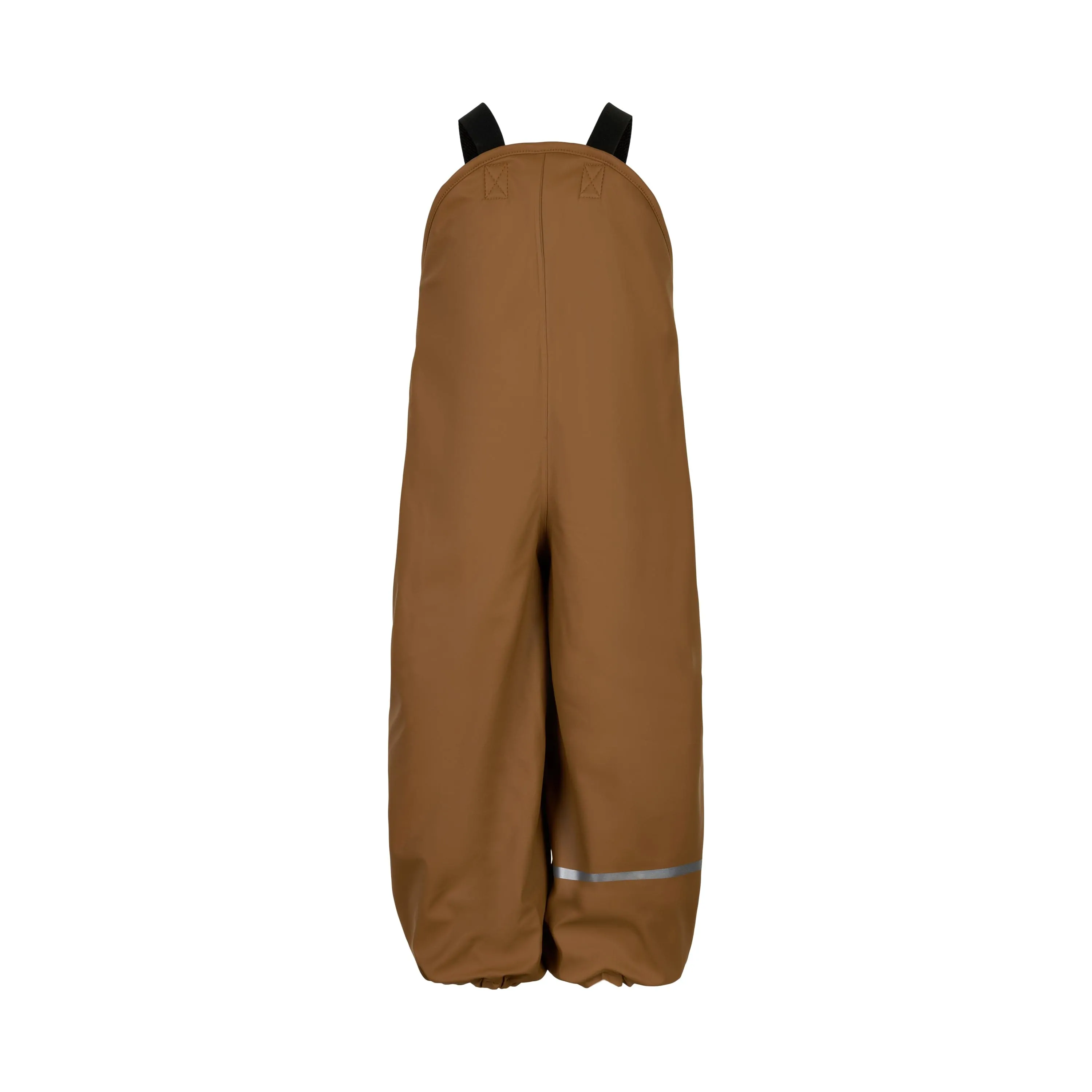 Eco Bibbed Rain Pant, Fleece Lined: Rubber