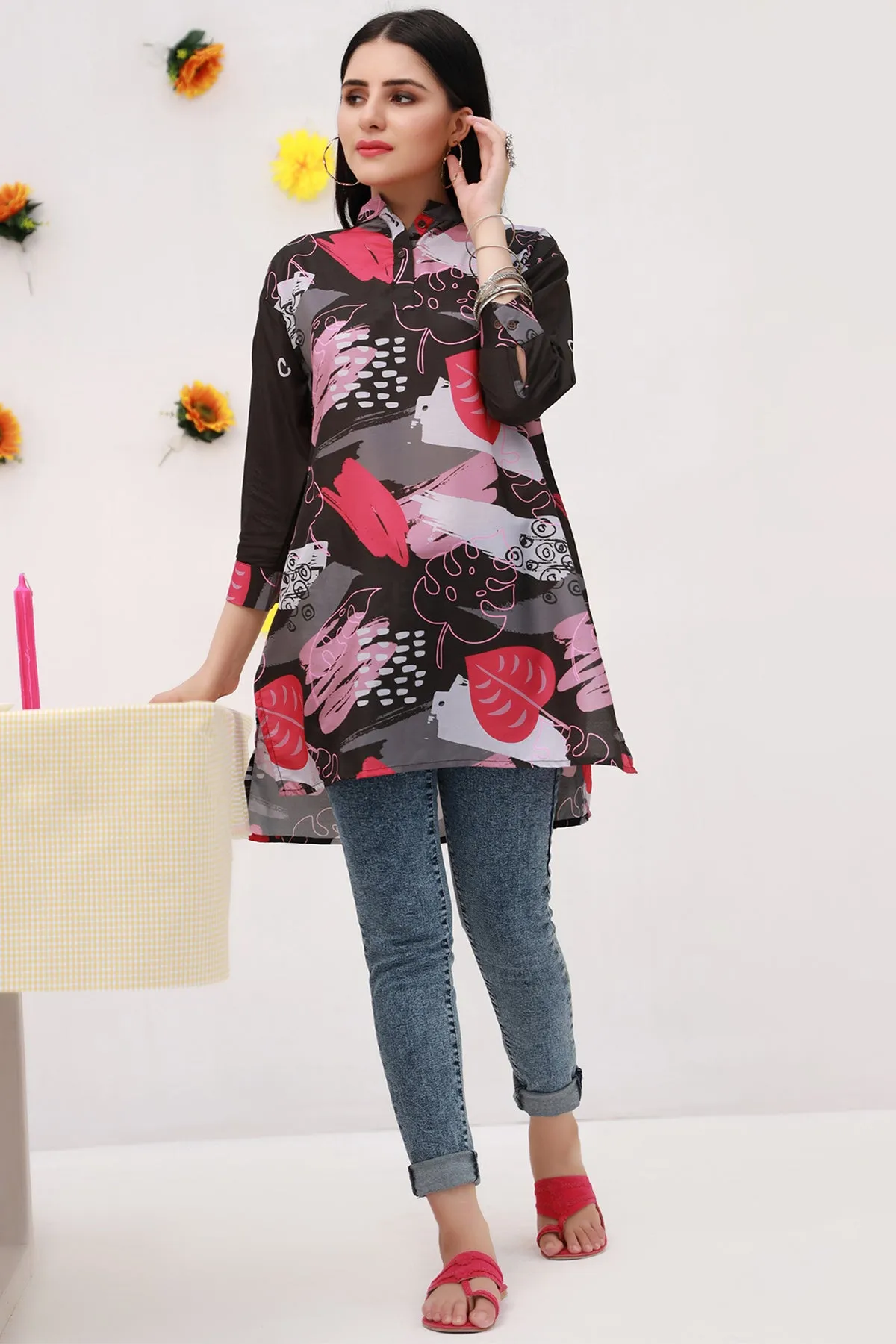 Elyna Printed Tunic Top - S22 - WK00015