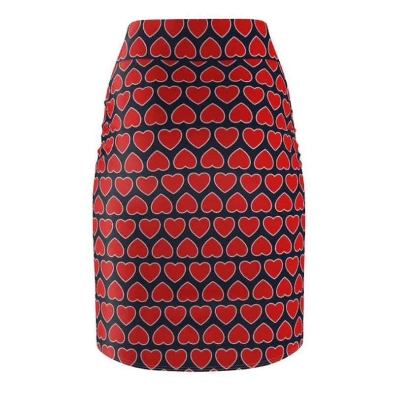 Heart to Heart Women's Pencil Skirt