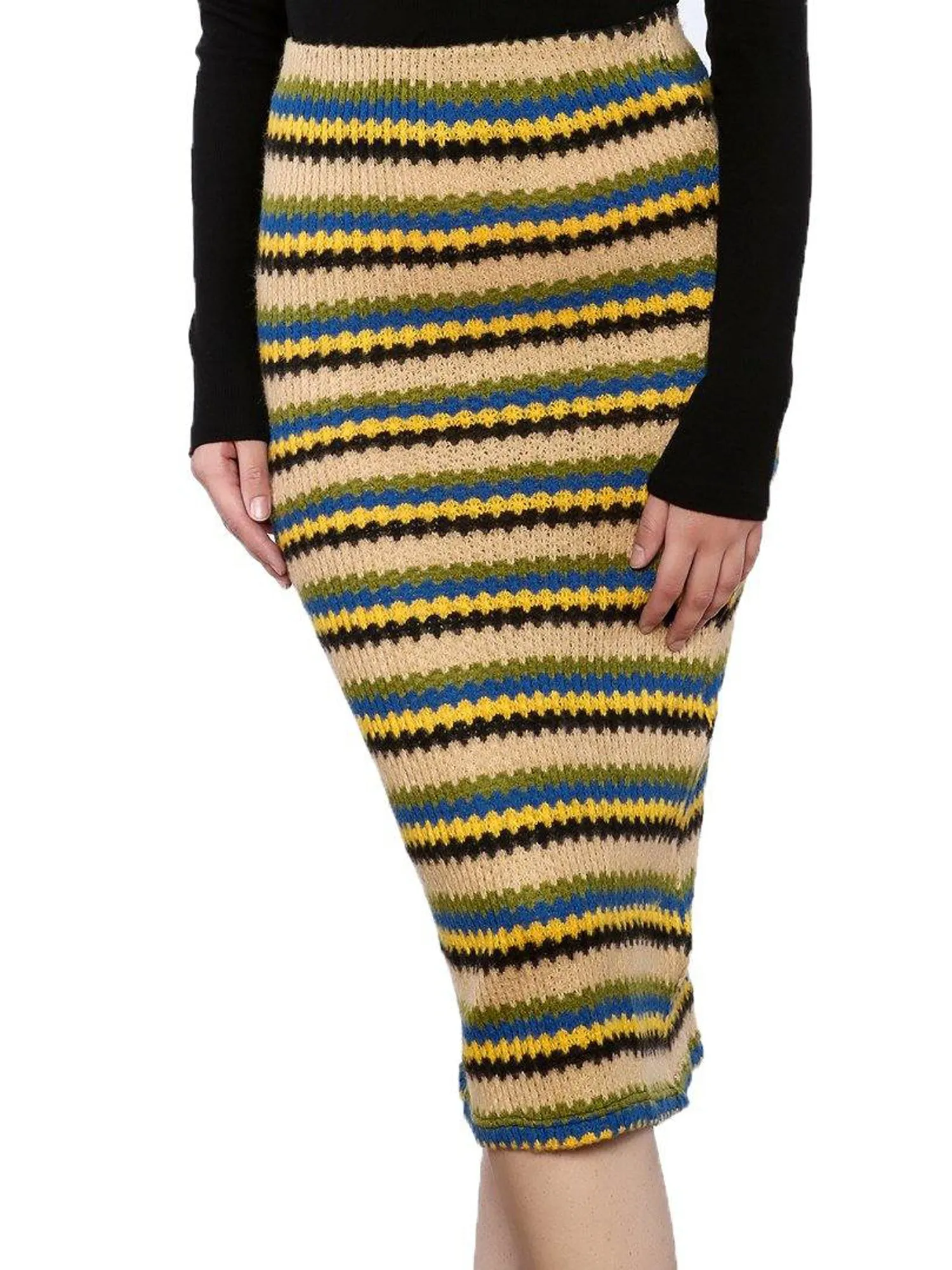 Jovonna London Knit Stripe Skirt