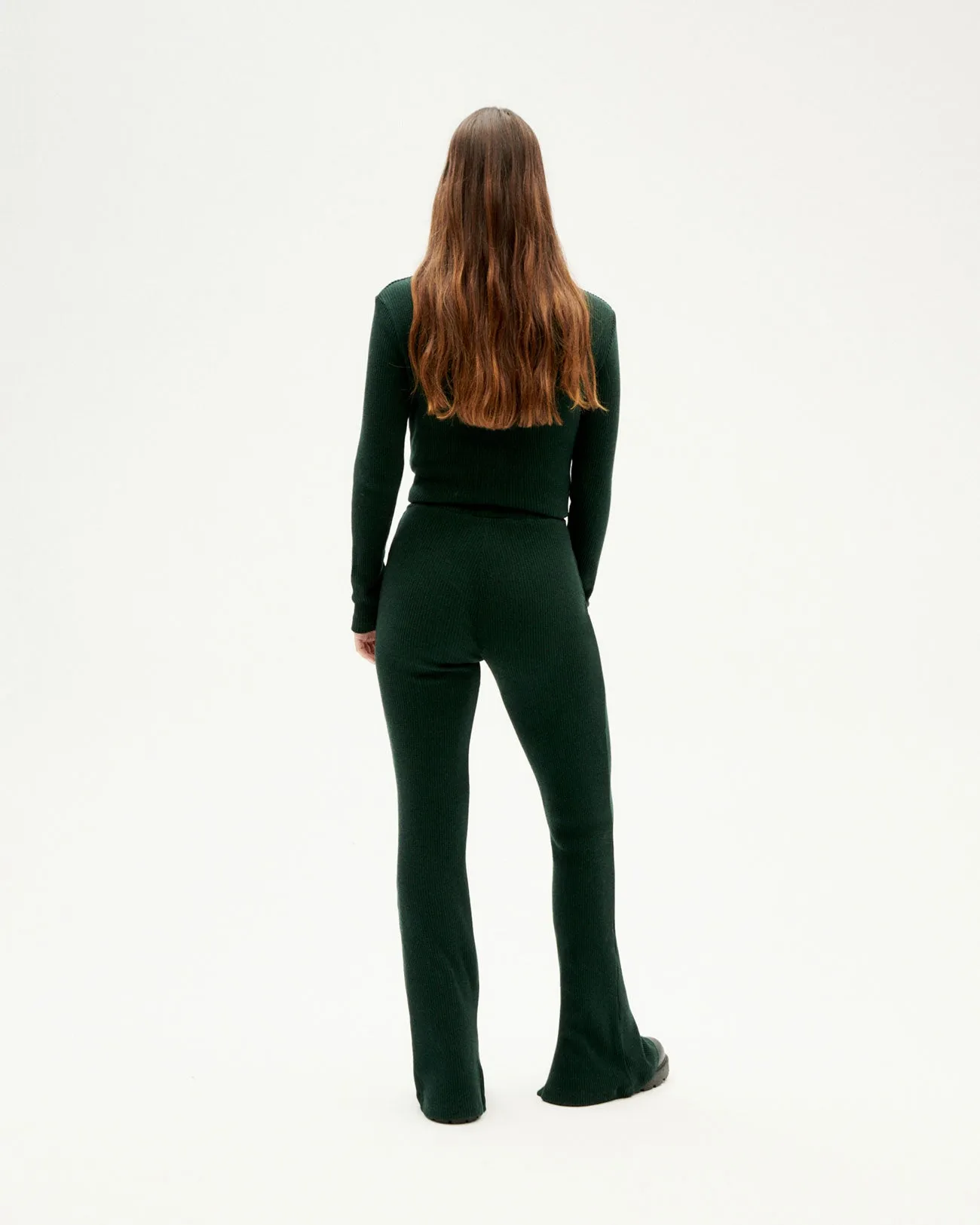 Kara Knitted Pants Green