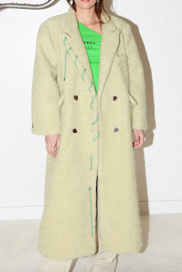 Kkco - Cord Moss Coat: Dried Eucalyptus