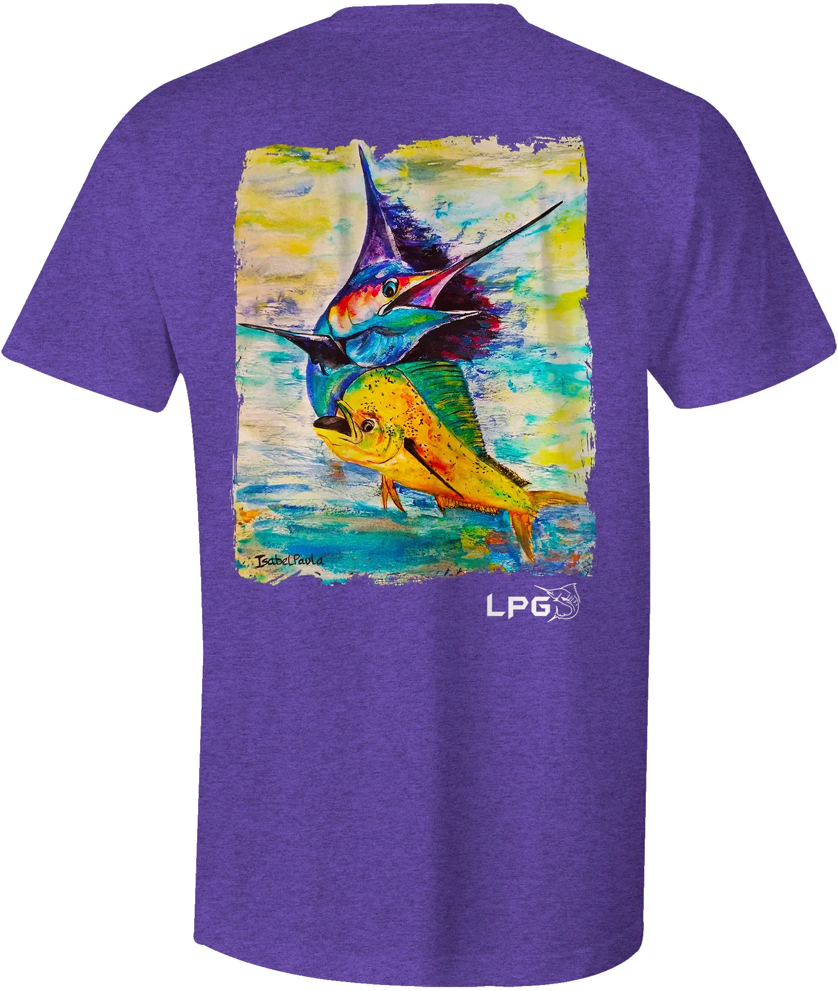 LPG Apparel Co. Sailfish  Mahi Combo Big Game Fishing Cotton T-shirt