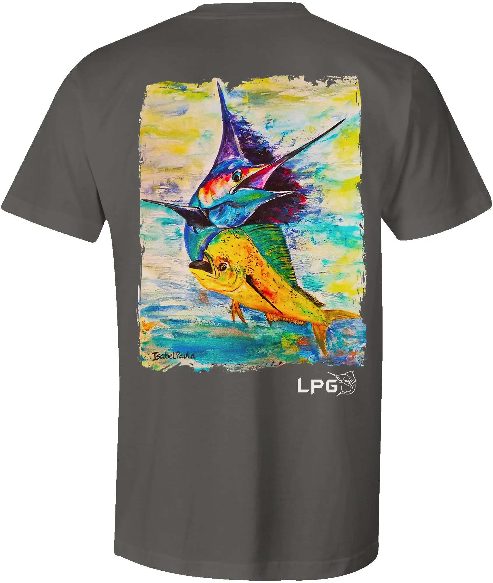 LPG Apparel Co. Sailfish  Mahi Combo Big Game Fishing Cotton T-shirt