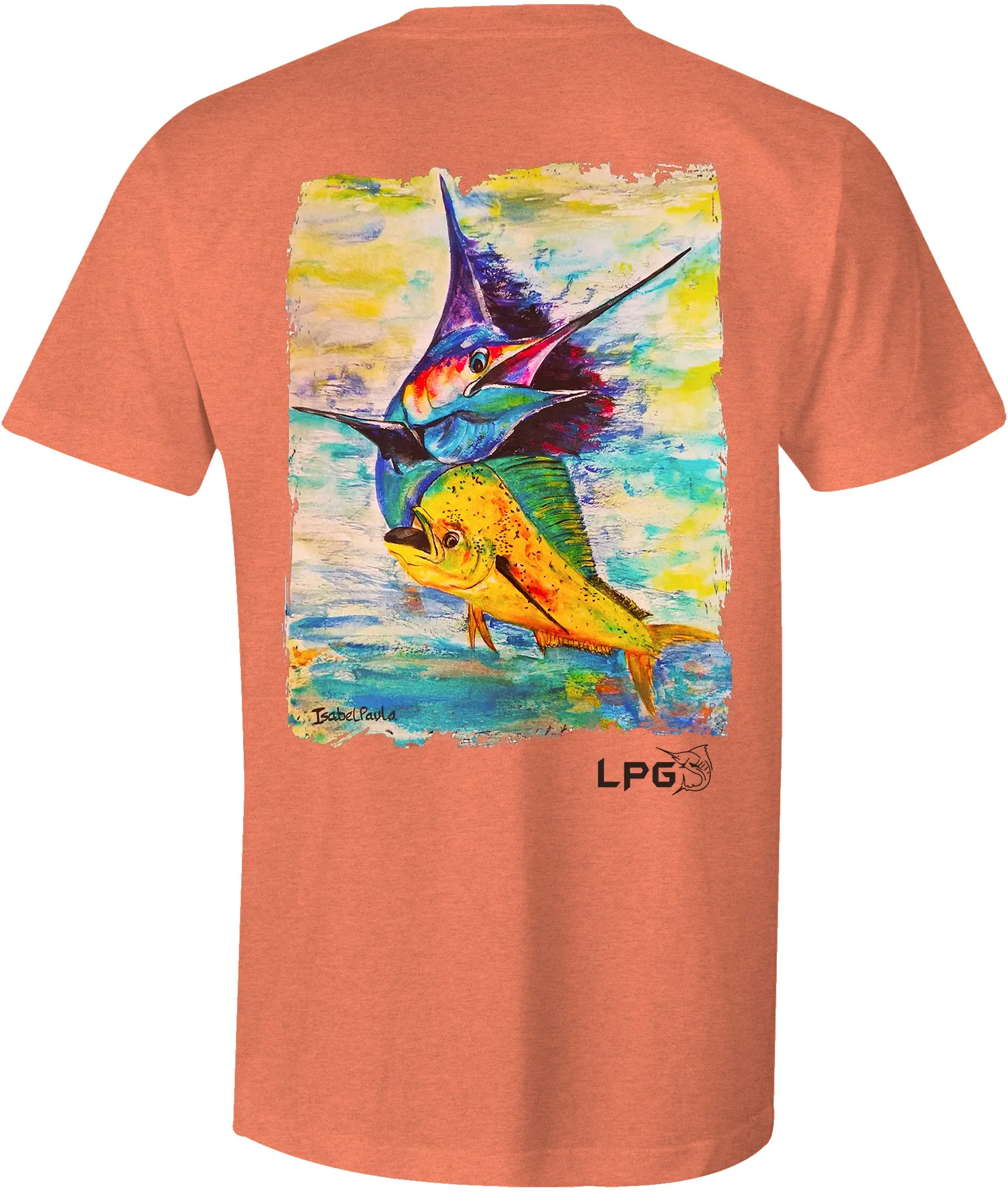 LPG Apparel Co. Sailfish  Mahi Combo Big Game Fishing Cotton T-shirt