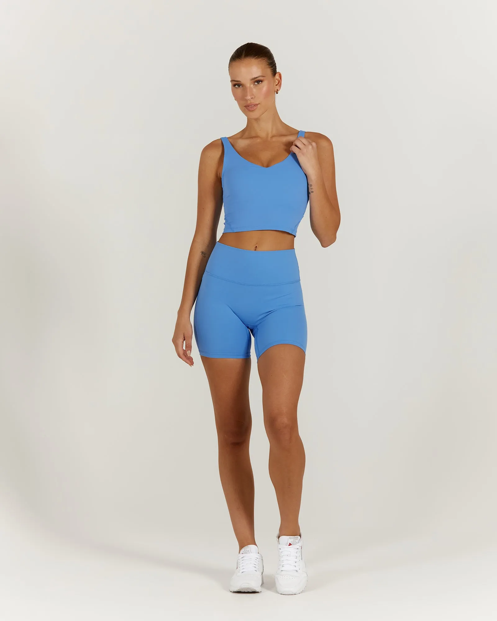 LUXE BROOKE CROP TOP - AERIAL BLUE