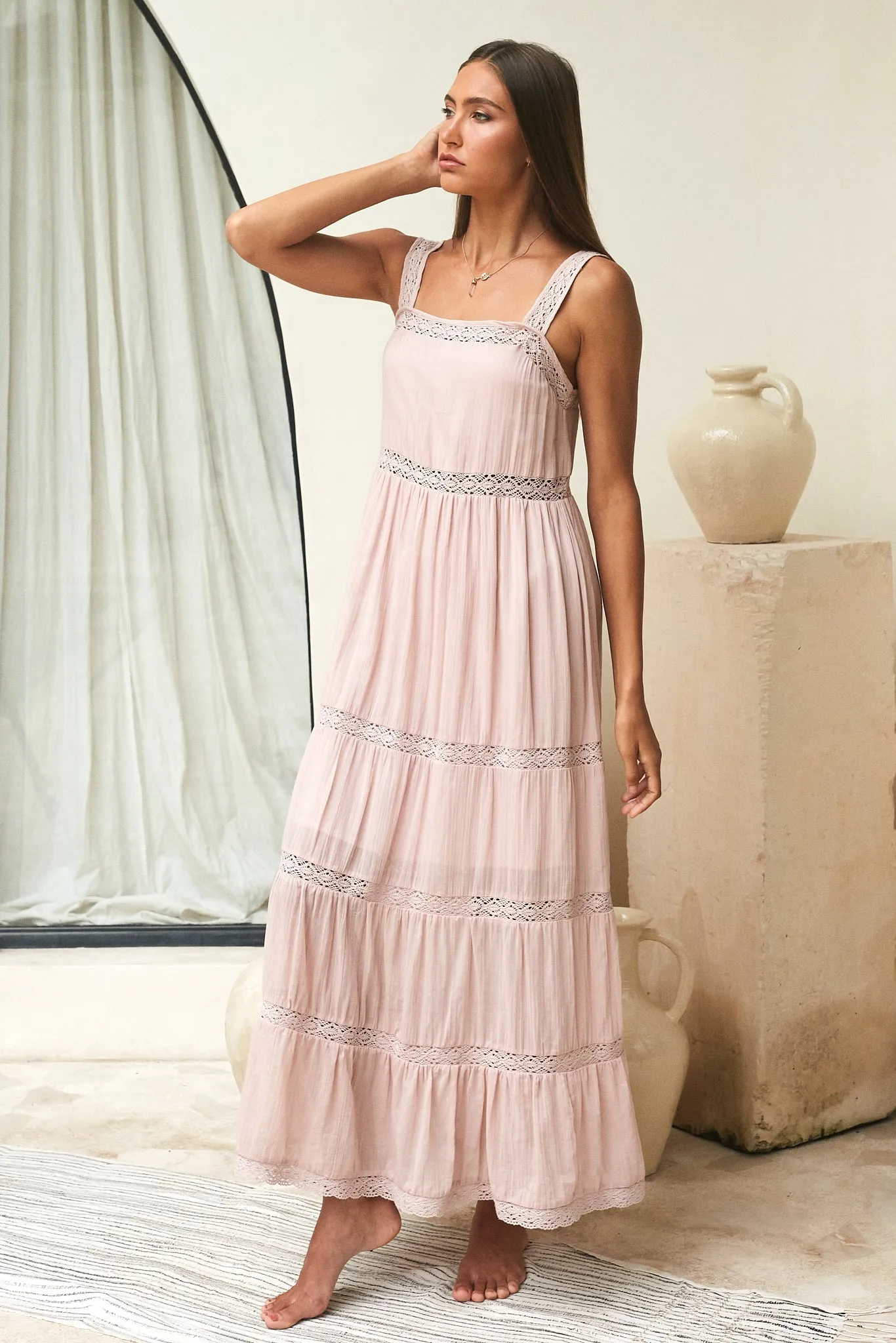 Megan Maxi Dress / Rose