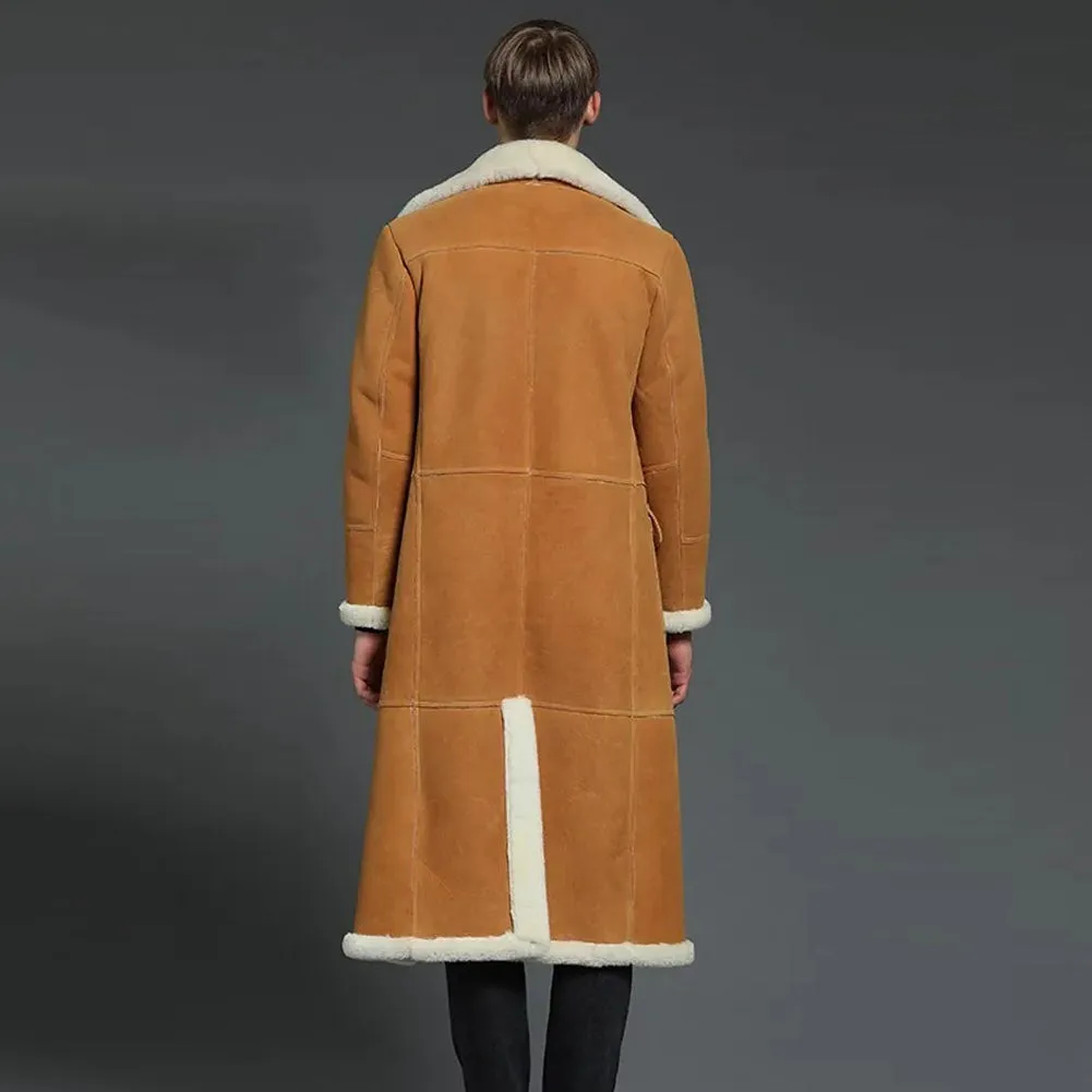 Men's Lambskin Shearling Lined Coat