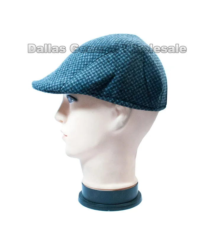 Men's Patterned Cotton Newsboy Caps Wholesale