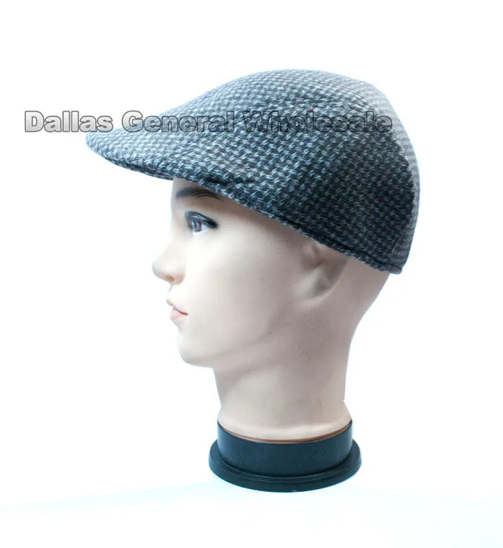 Men's Patterned Cotton Newsboy Caps Wholesale