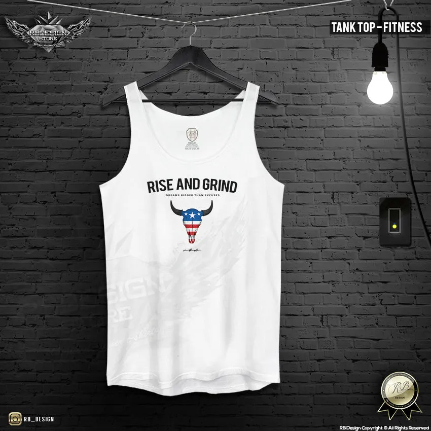 Men's Training Tank Top "Rise and Grind" MD932