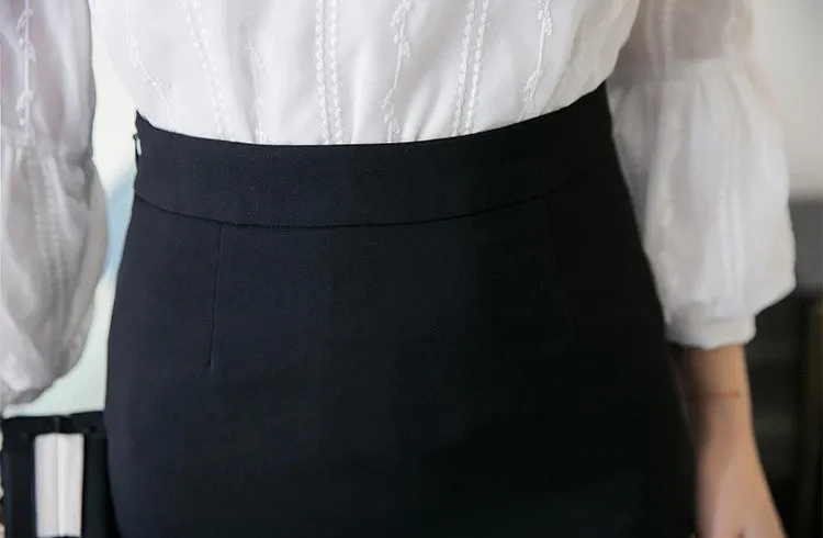 Plain Mermaid Pencil Skirt