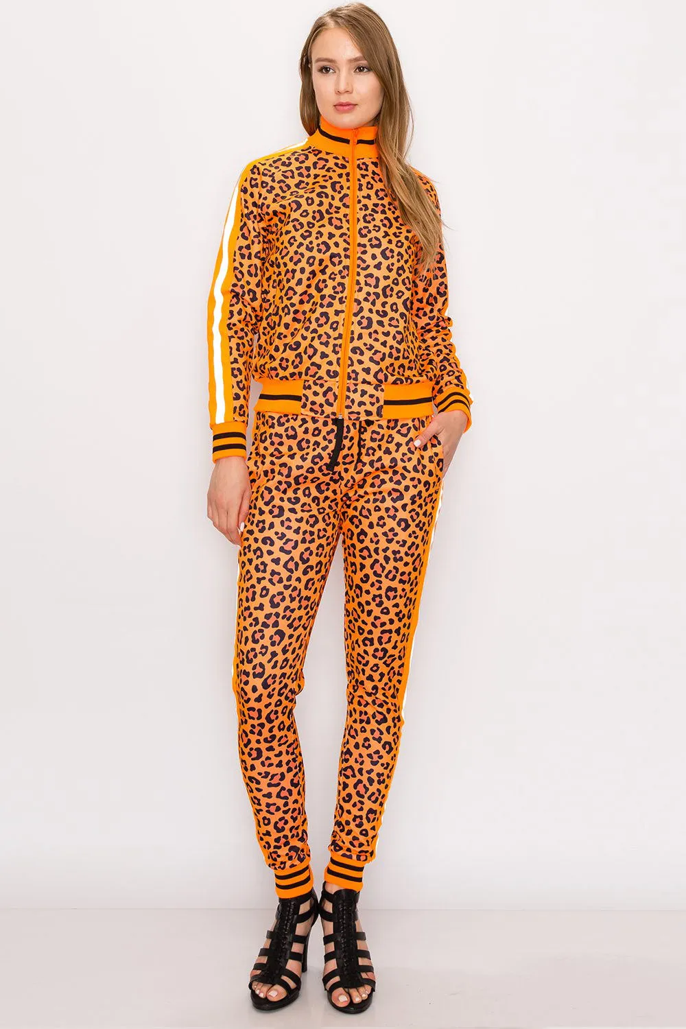 Reflective Cheetah Tracksuit