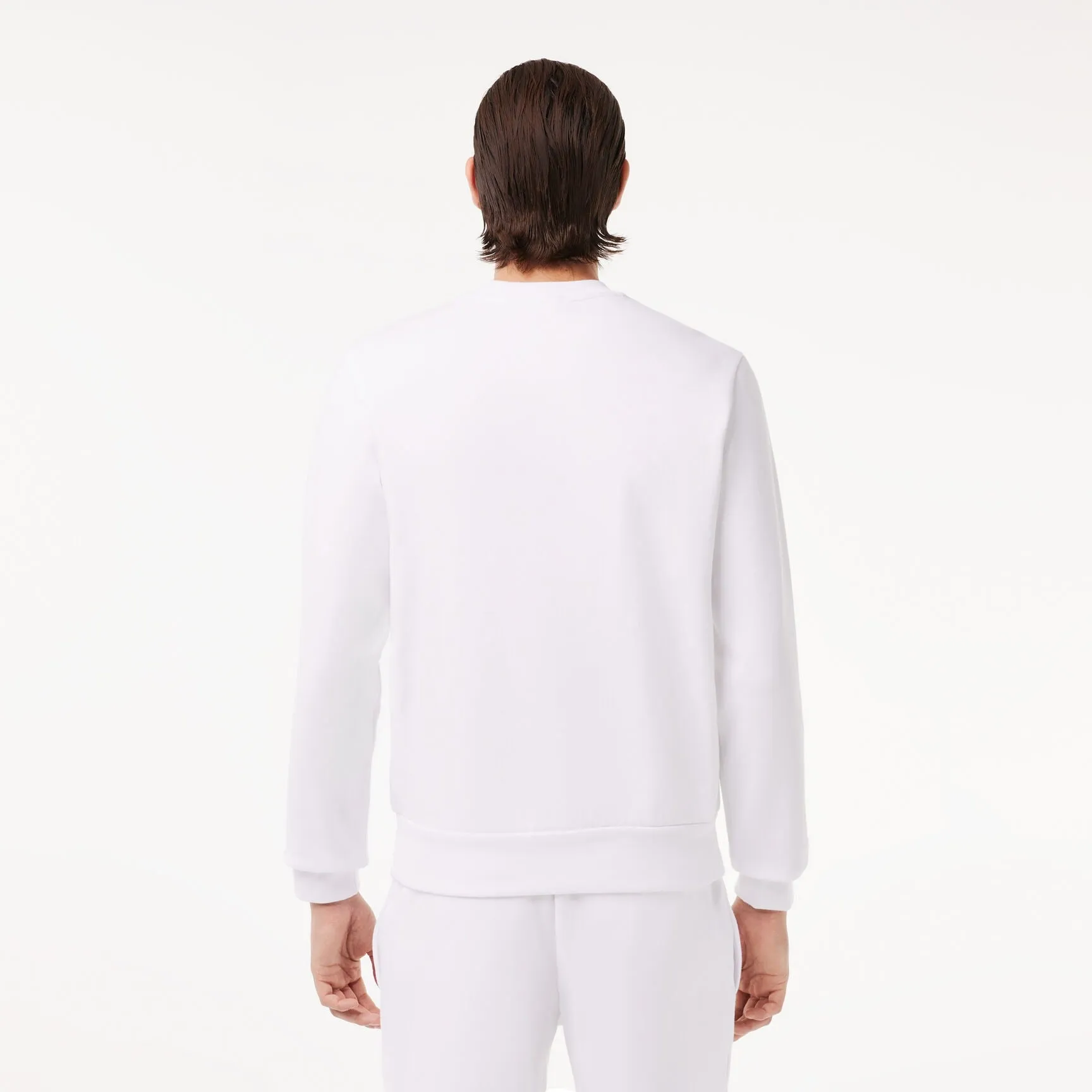 SH9608 QAO 001W LACOSTE SWEATSHIRT MEN WHITE