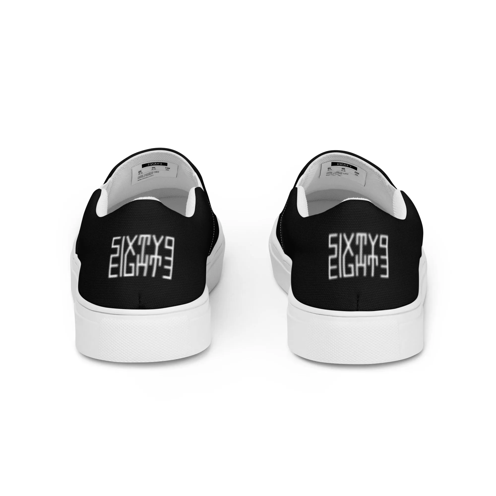 Sixty Eight 93 Logo White & Black Women’s Slip On Shoes