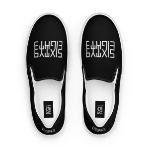 Sixty Eight 93 Logo White & Black Women’s Slip On Shoes