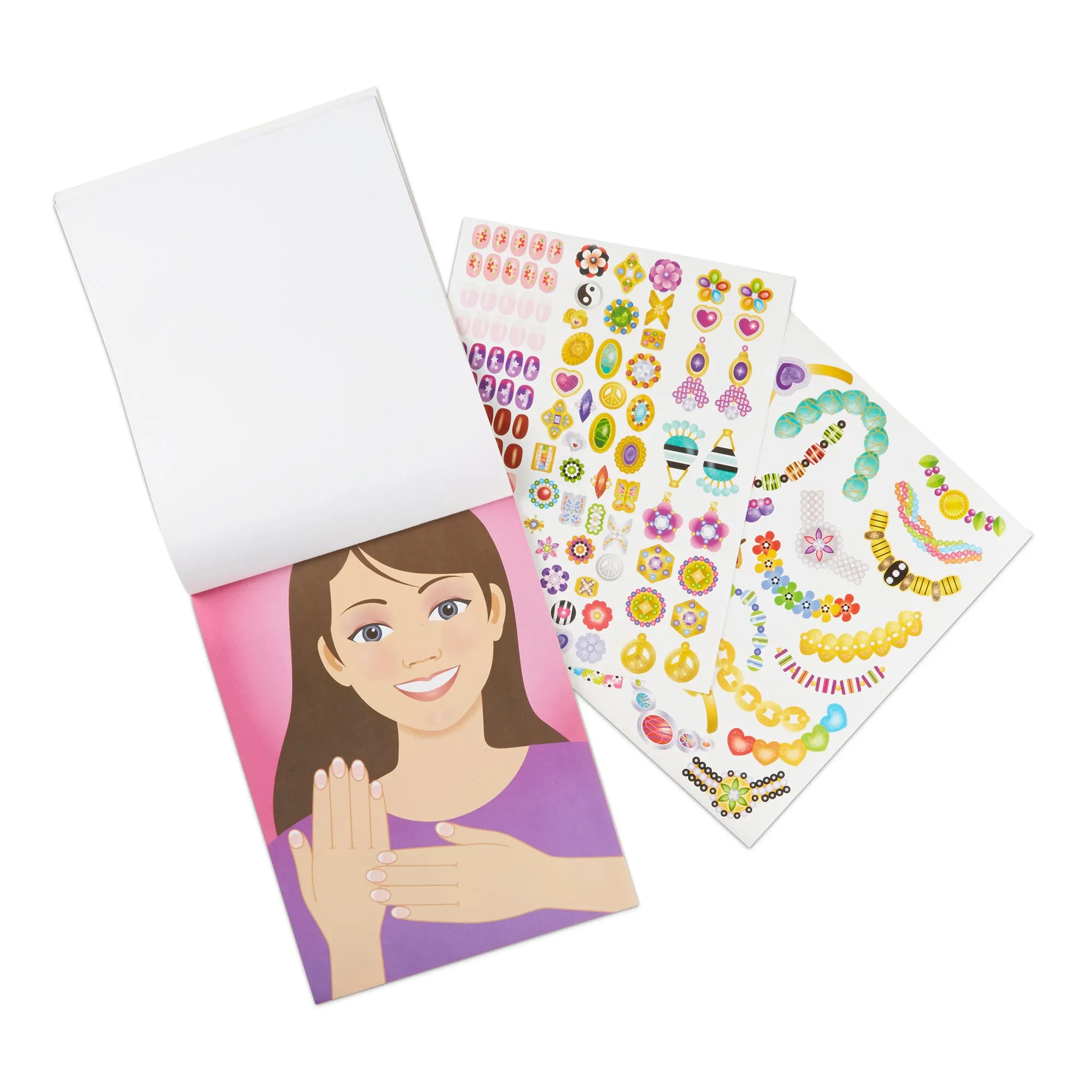 Sticker Pad - Jewelry & Nails Glitter Collection