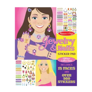 Sticker Pad - Jewelry & Nails Glitter Collection