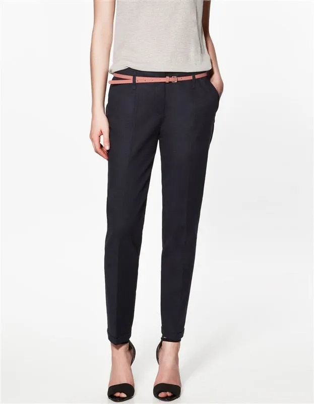 Straight Leg Pencil Pants