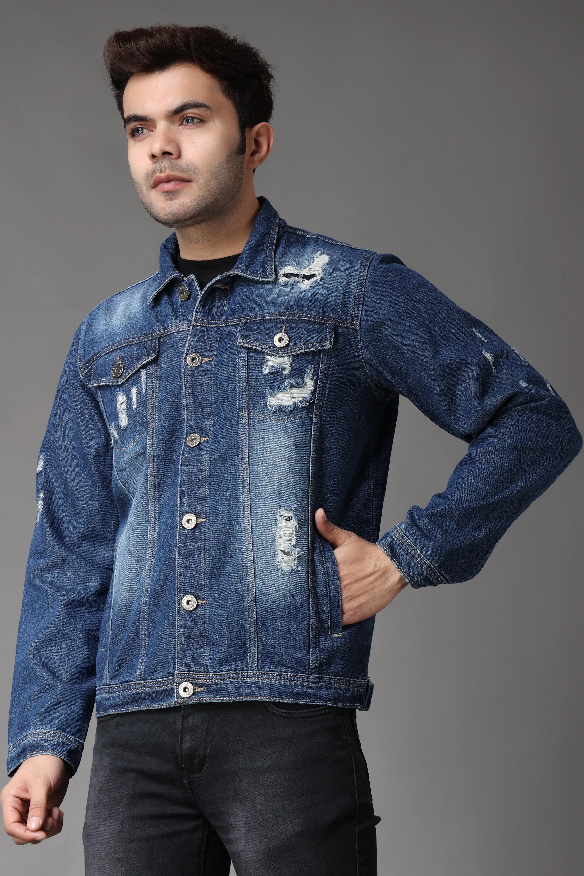 Stylox Men's Denim Jacket-5211-9819