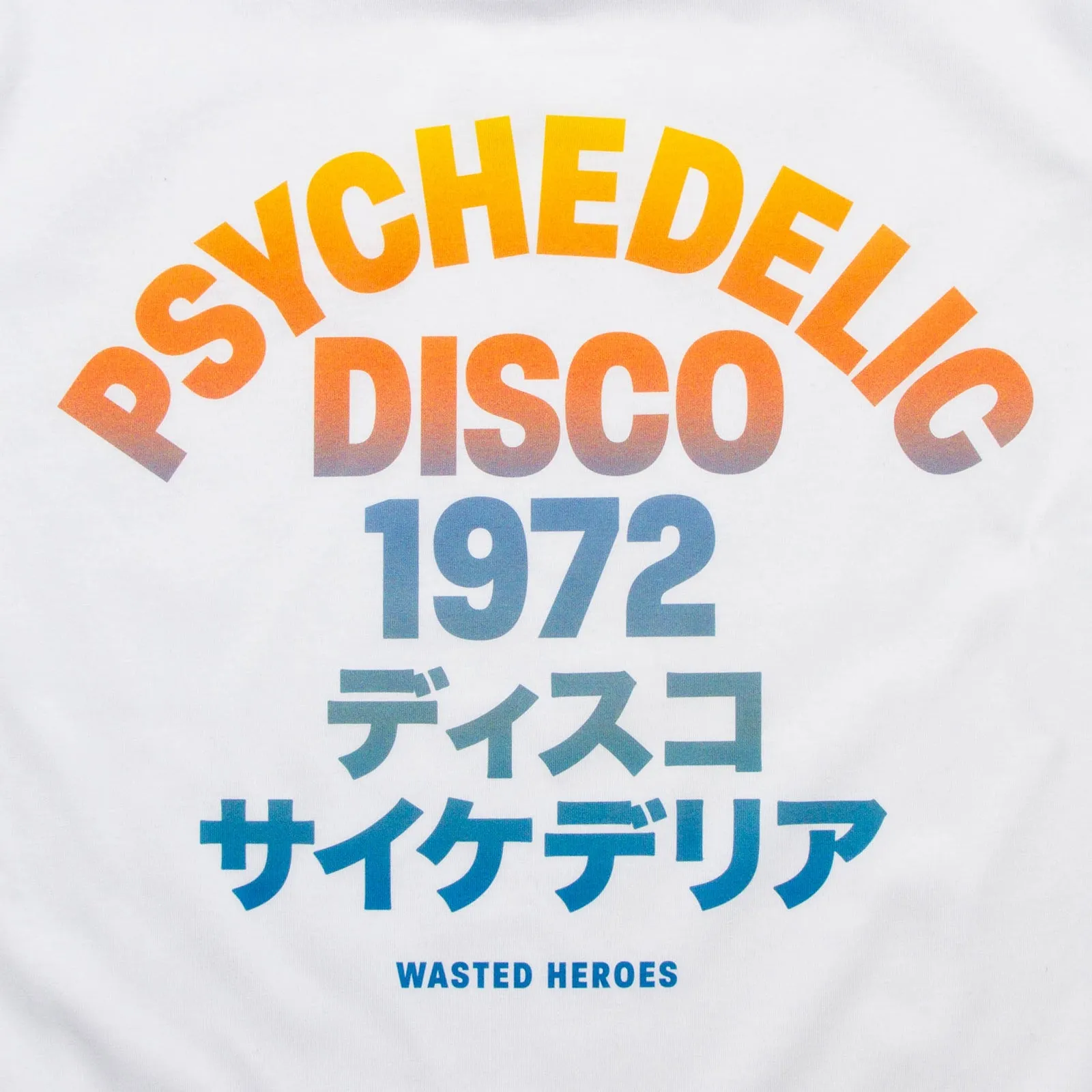 Sunrise 1972 Psychedelic Disco Back Print - Tshirt - White