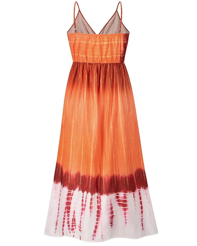 Tie-Dye Slip Dress Ombre Dress