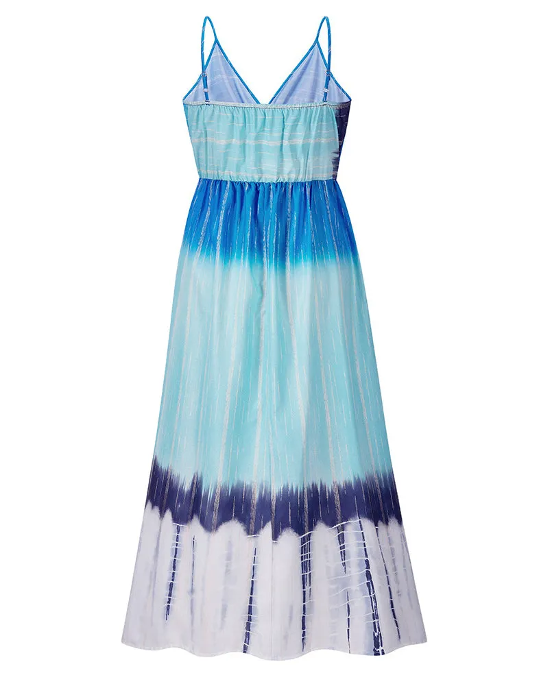 Tie-Dye Slip Dress Ombre Dress