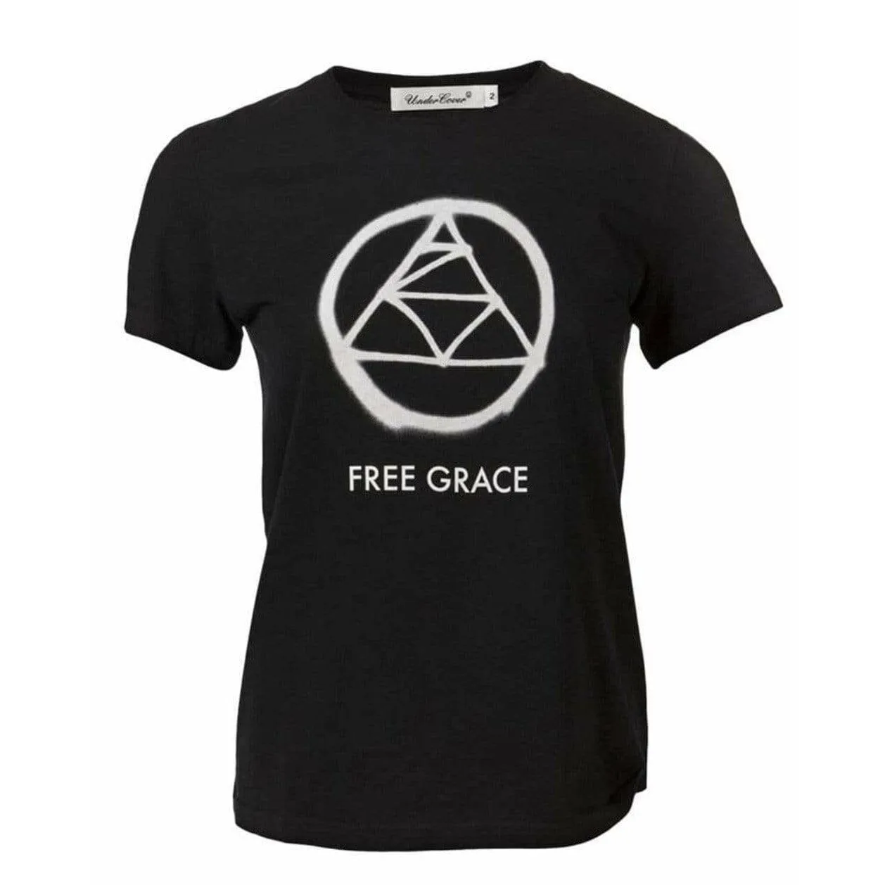 Undercover Black Cotton 'Free Grace' T-Shirt