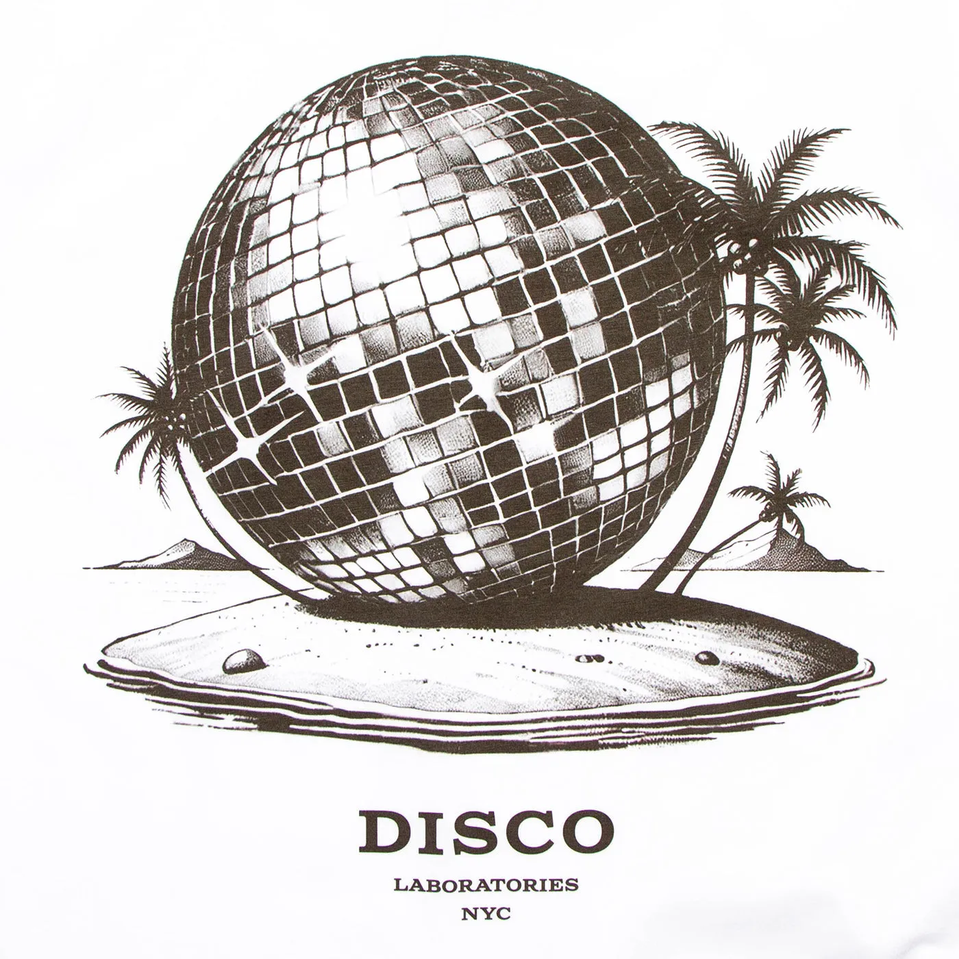 Utopia Disco Labs NYC Front Print - Tshirt - White