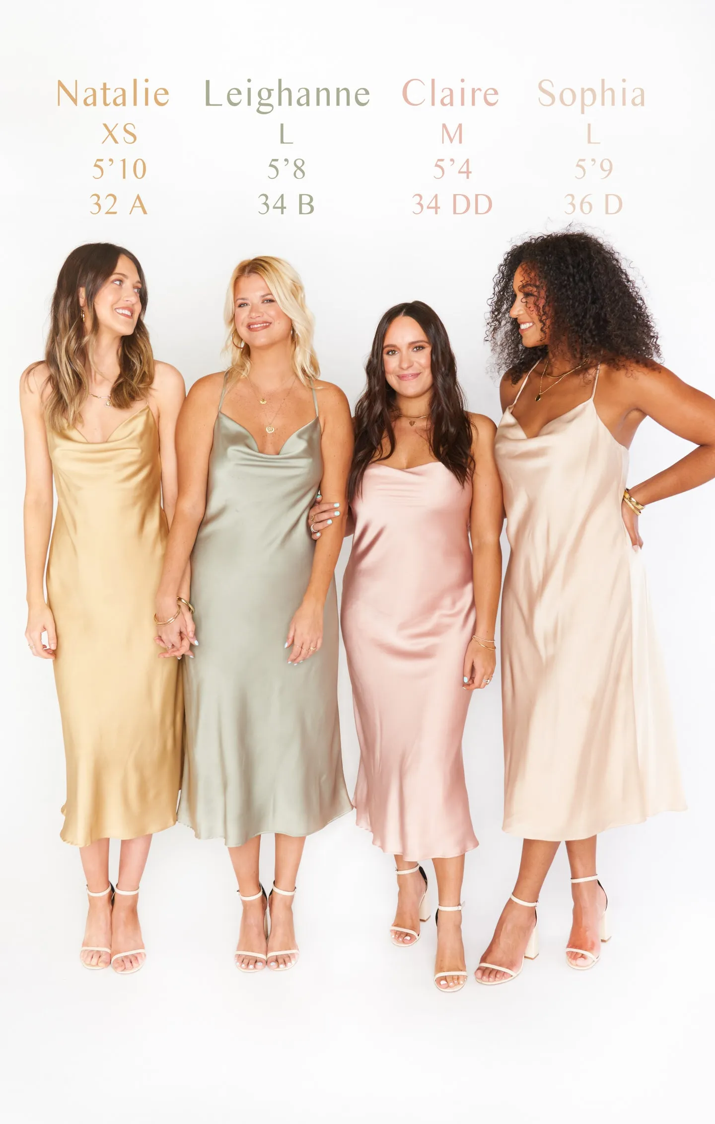 Verona Cowl Dress ~ Champagne Luxe Satin