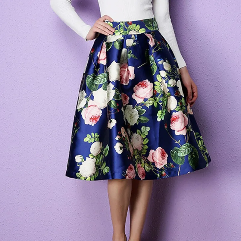 Vintage floral skirt