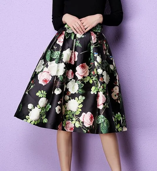 Vintage floral skirt