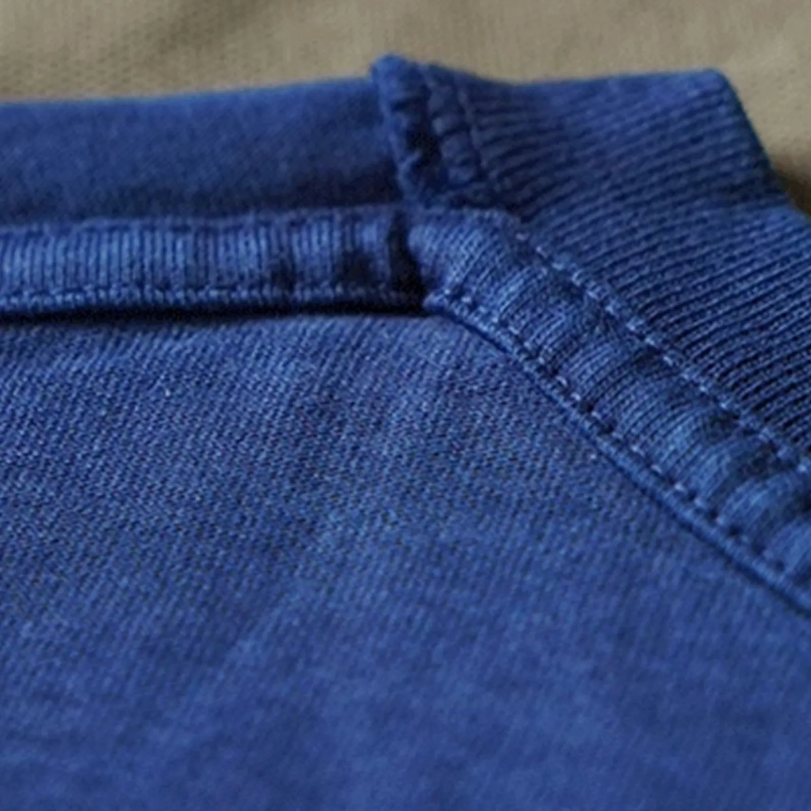 Vintage Indigo T-shirt Plant Dyed Crew Neck T-shirt