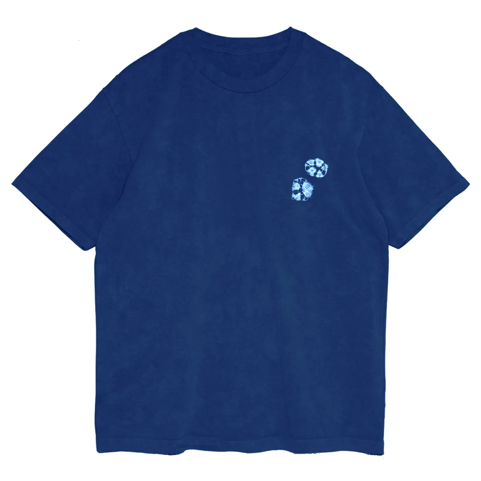 Vintage Indigo T-shirt Plant Dyed Crew Neck T-shirt