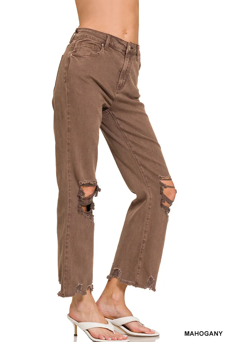 Wilma - A Pair of Flared Crop Pants